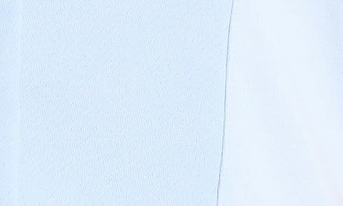 Nic + Zoe Nic+zoe Ruffle Around Mixed Media Tank In Powder Blue