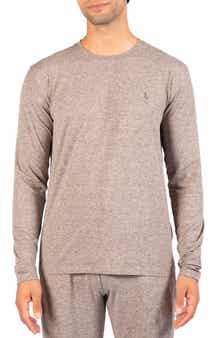 Brushed Melange Long Sleeve T-Shirt