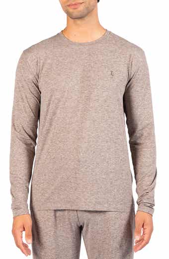 Brushed Melange Long Sleeve T-Shirt