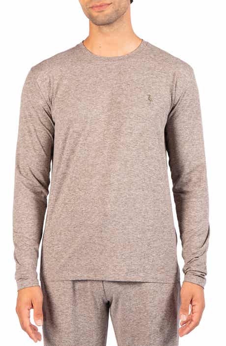 Brushed Melange Long Sleeve T-Shirt