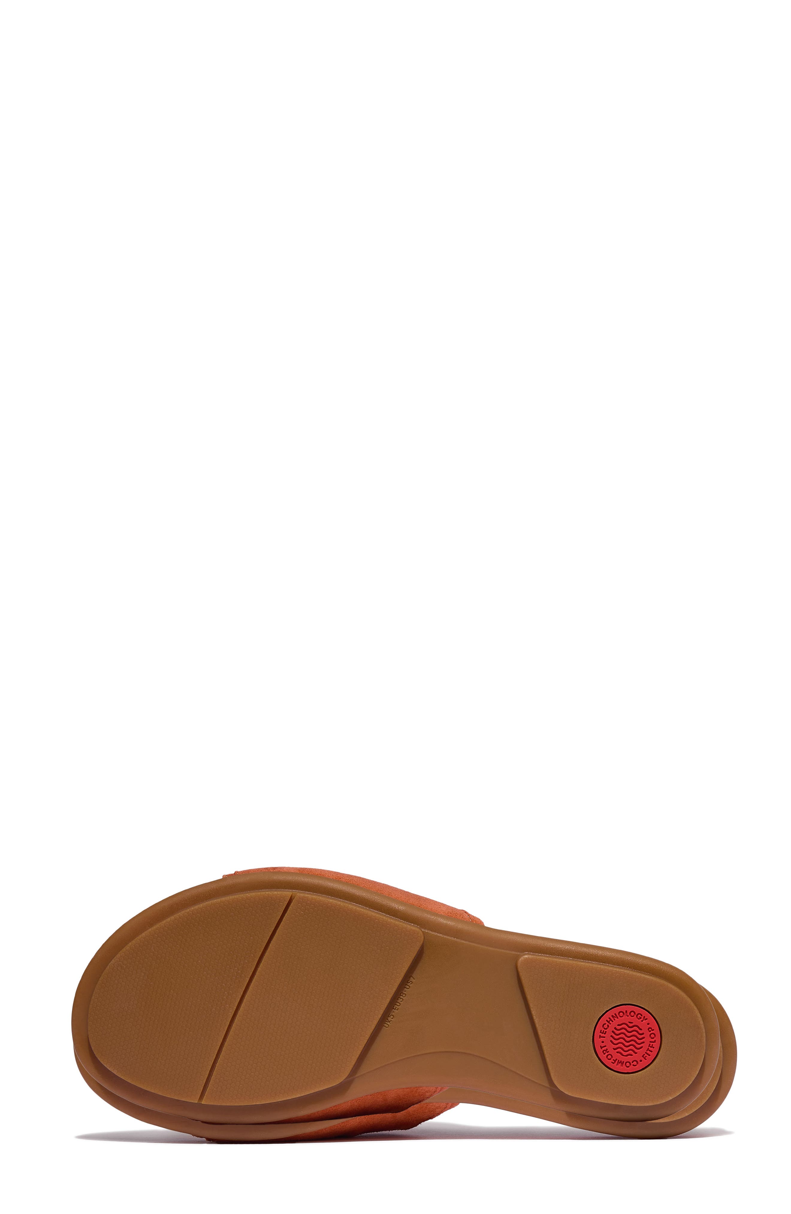Gracie Soft Twist Slide Sandal, Alternate, color, SATSUMA