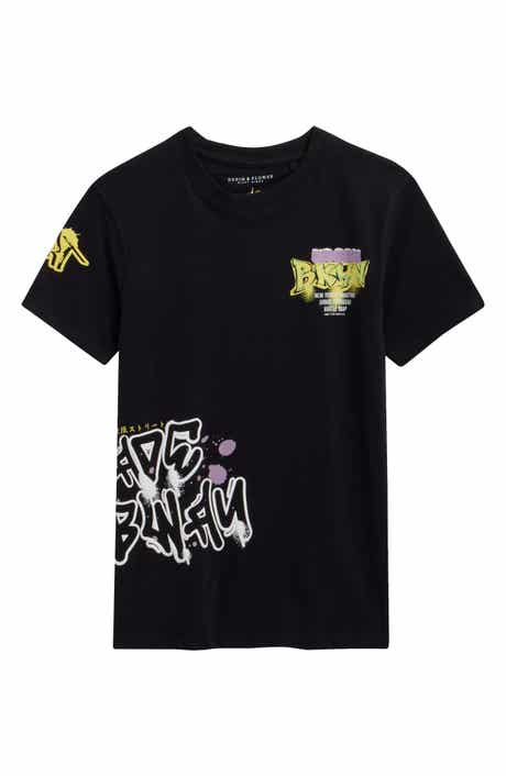 DENIM AND FLOWER Kids' Graffiti Graphic T-Shirt