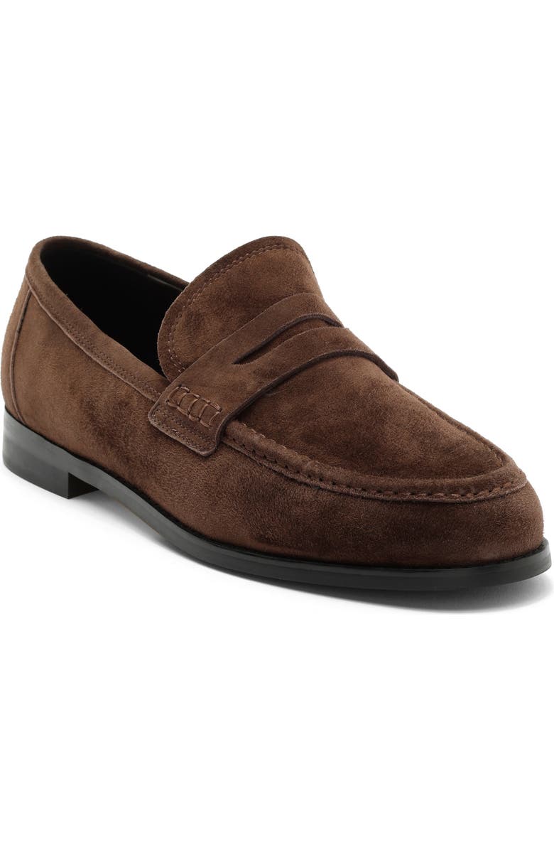 Tony Bianco Zac Penny Loafer, Main, color, Espresso Suede