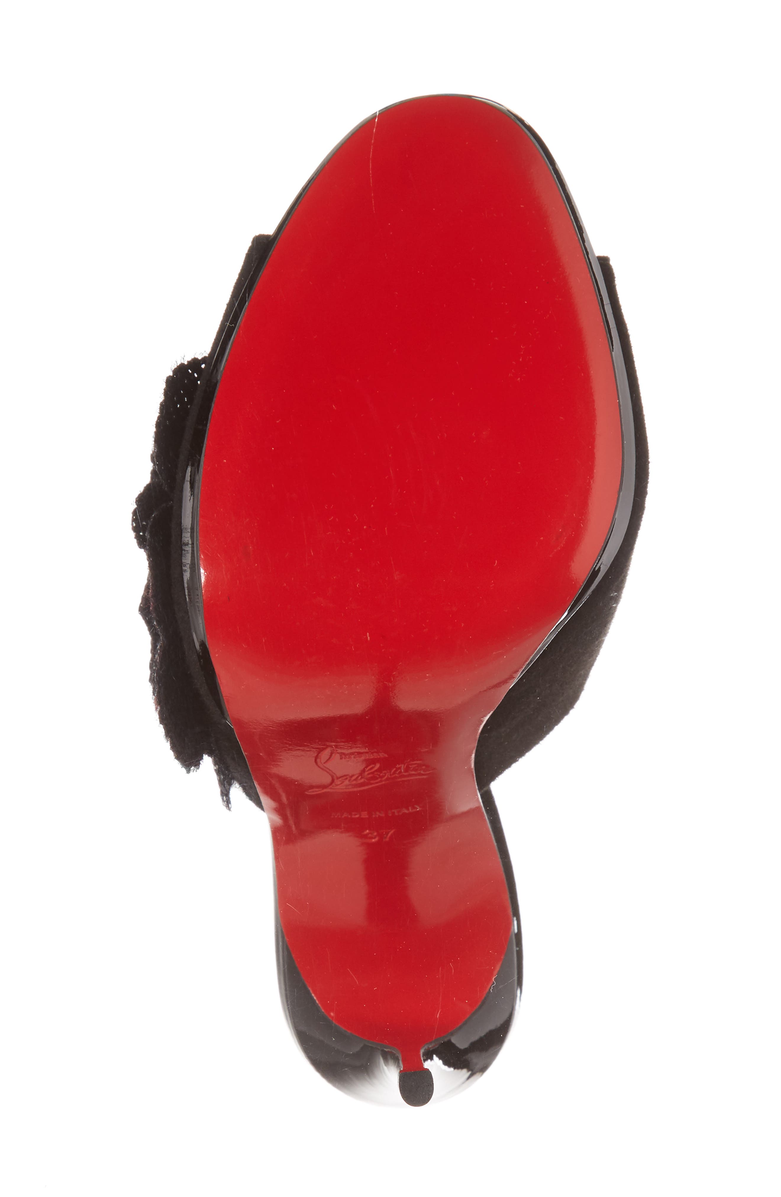 Christian Louboutin Submuline Sequin Flower Mule, Alternate, color, 