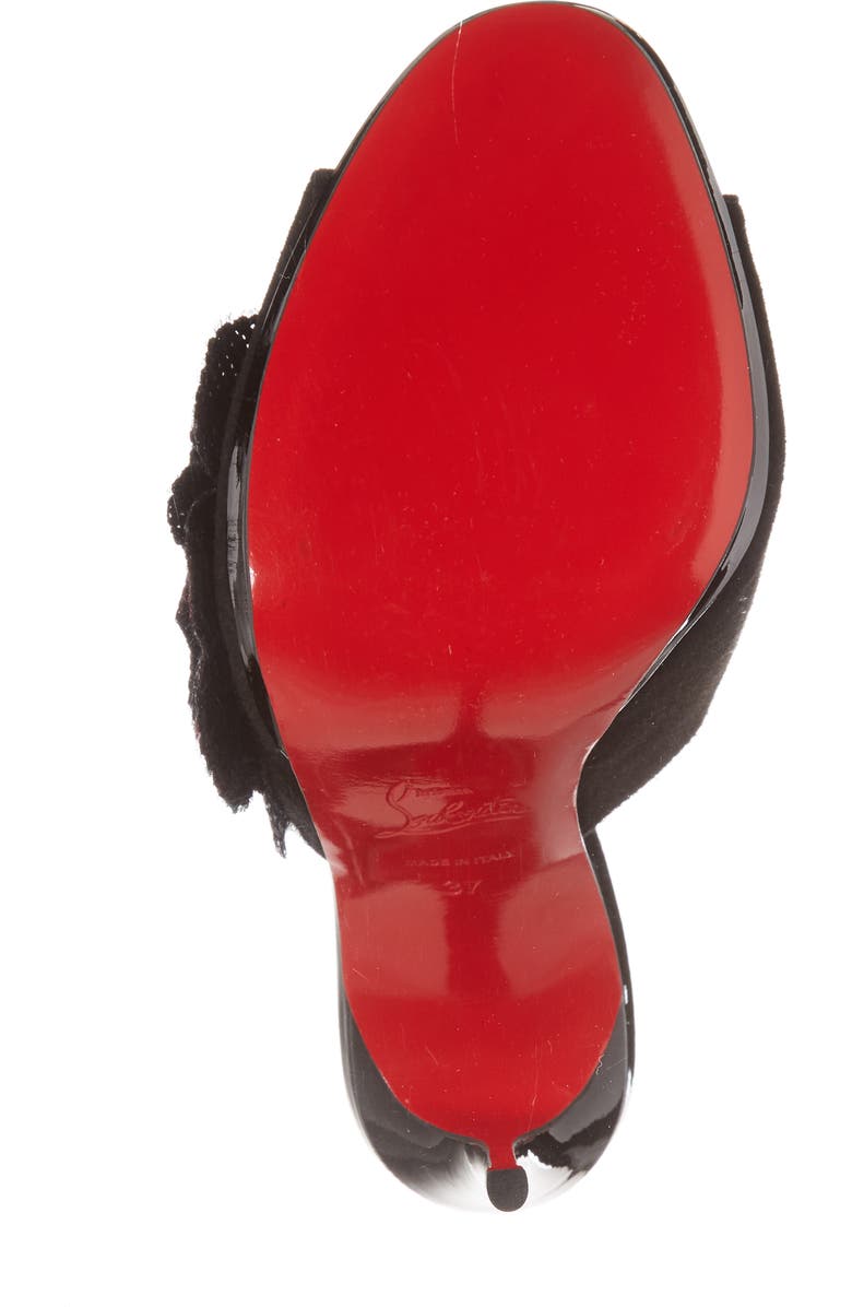 Christian Louboutin Submuline Sequin Flower Mule, Alternate, color,