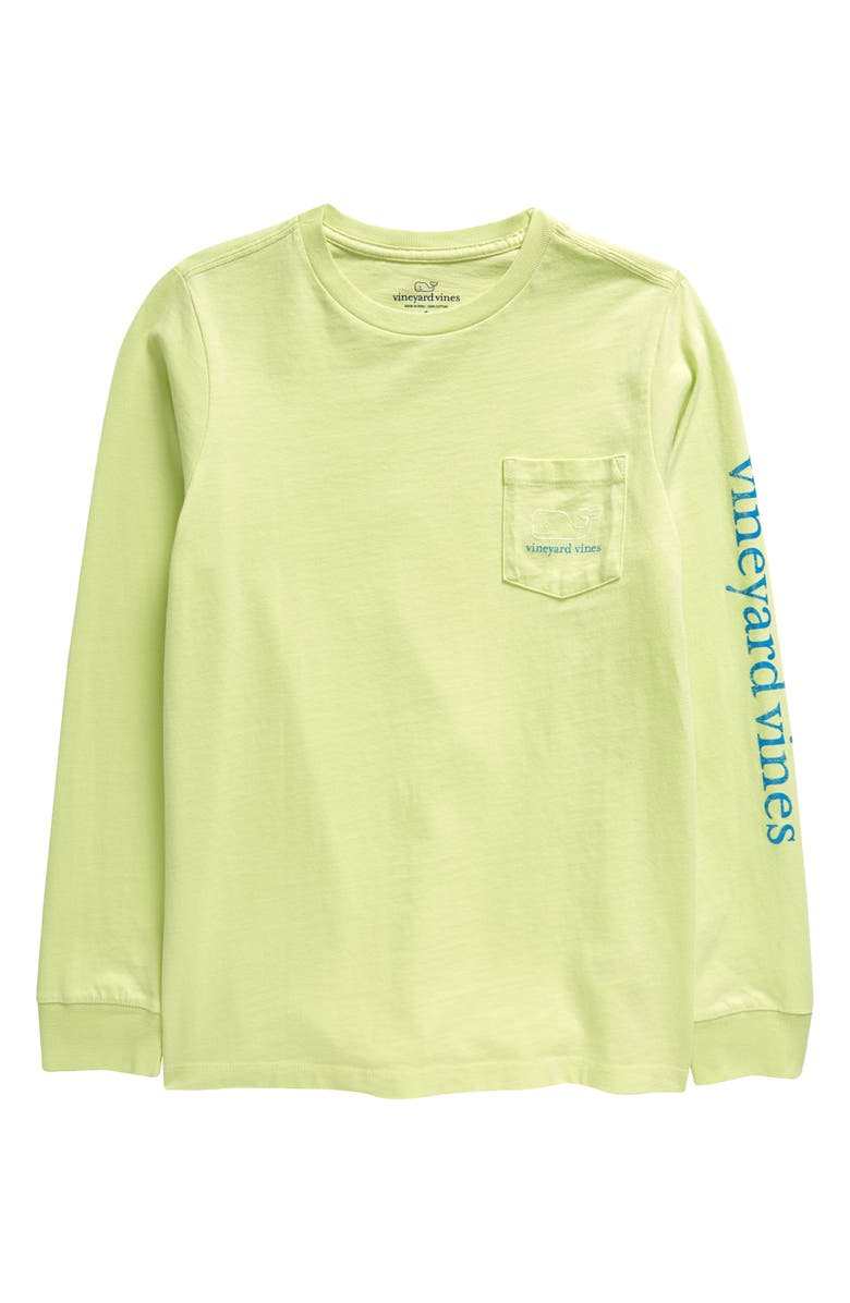 vineyard vines Kids' Glow in the Dark Whale Long Sleeve Graphic T-Shirt, Main, color, 