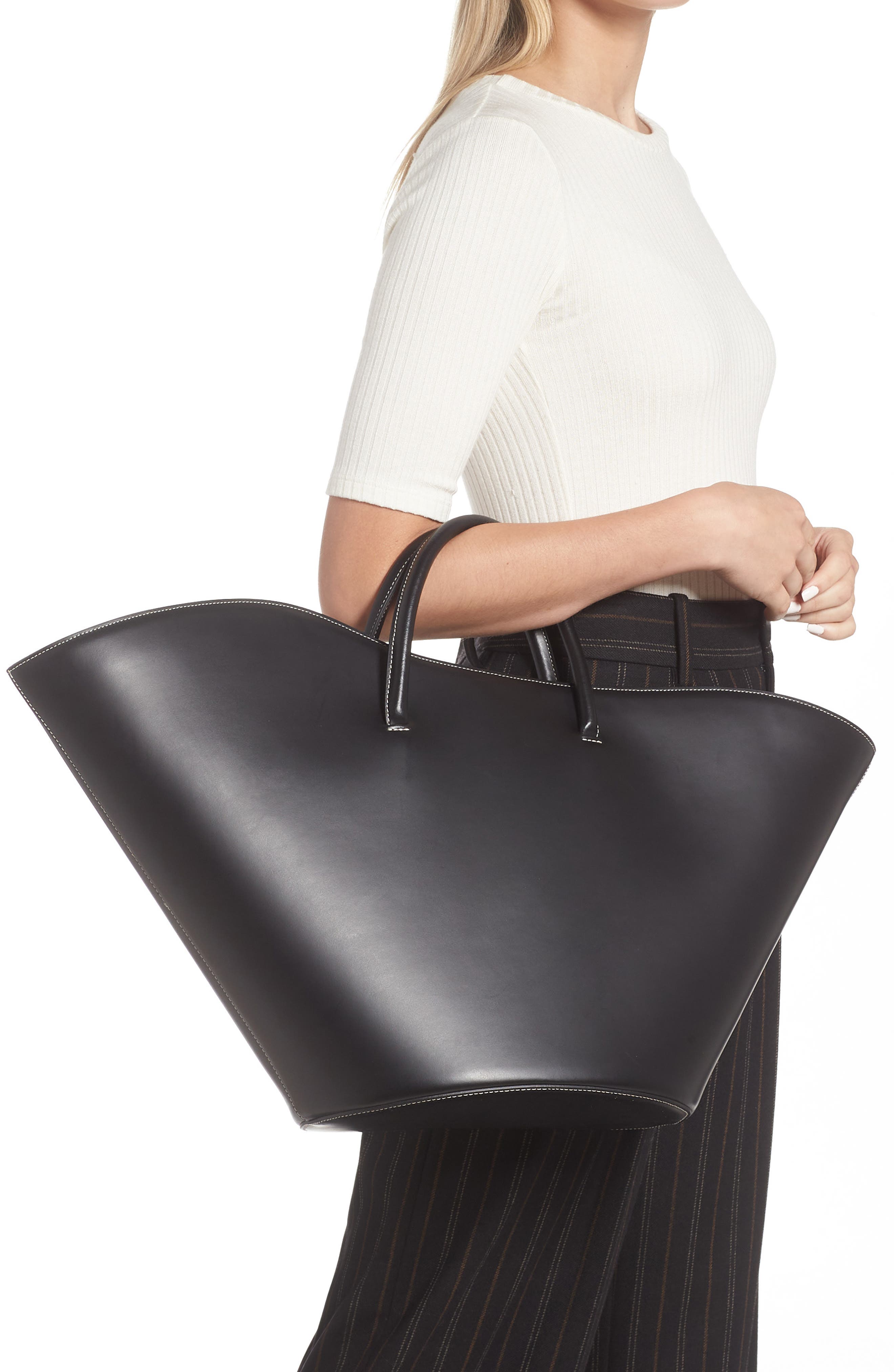 Little Liffner Large Tulip Leather Tote, Alternate, color, 