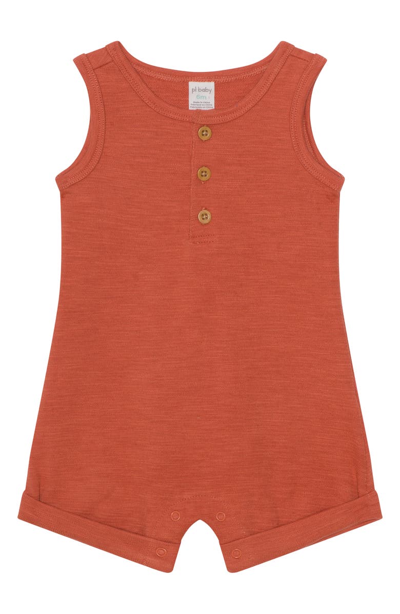 PL Baby by Petit Lem 2-Pack Assorted Rompers & Bucket Hat Set, Alternate, color, Trucks