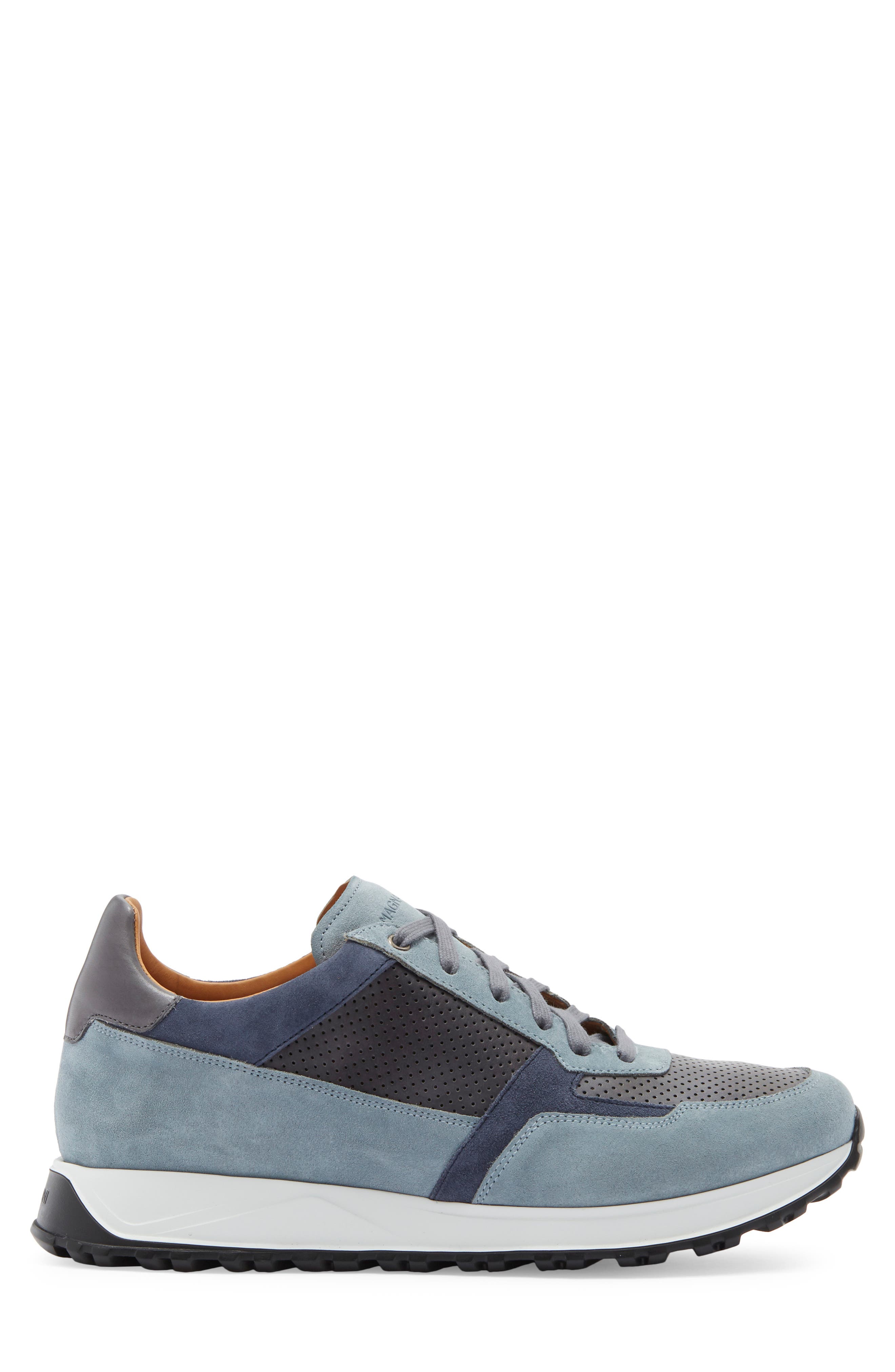 Fado Perforated Sneaker, Alternate, color, CEMENT SUEDE / JEAN PERF