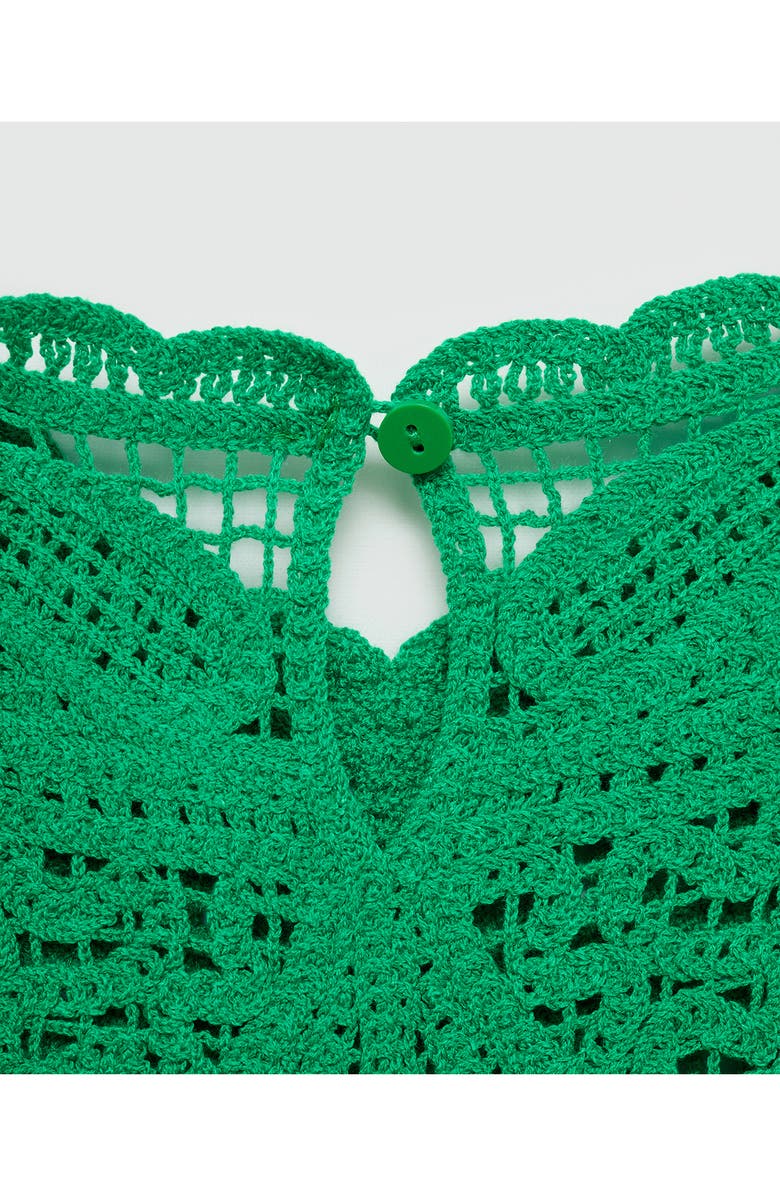 MANGO Open Knit Sleeveless Minidress, Alternate, color, 