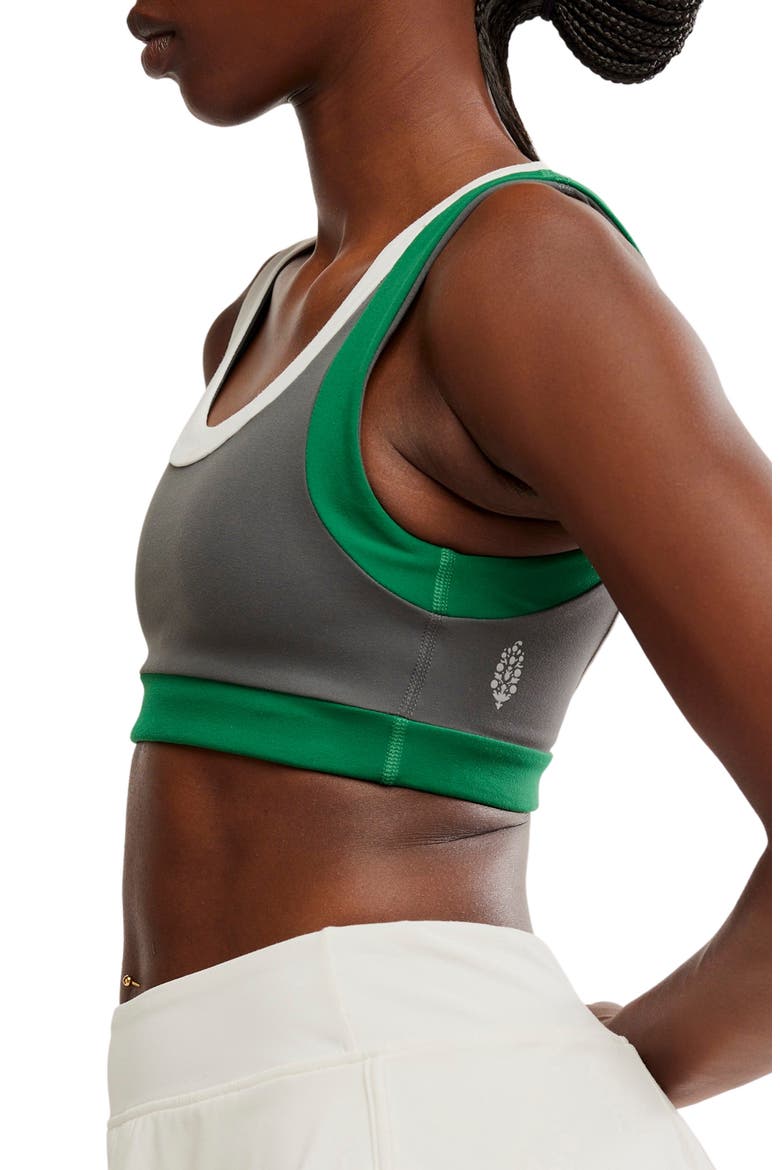 FP Movement Never Better Colorblock Sports Bra, Alternate, color, DARK SHADOW