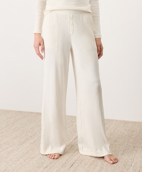 Dream Rib Wide Leg Lounge Pant Made With Organic Cotton