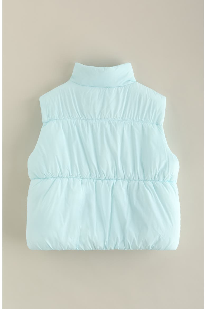 Kids' Polar Pop Quilted Vest, Alternate, color, BLUE SPRAY