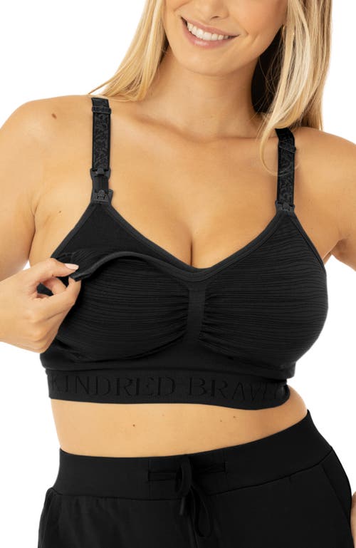 Kindred Bravely Busty Sublime Hands-free Pumping & Nursing Bra In Black