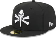New Era Men's New Era Black Myrtle Beach Pelicans Theme Nights 59FIFTY Fitted Hat