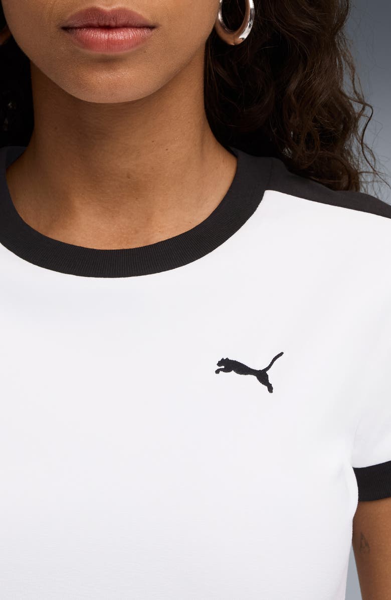 PUMA T7 Slim Fit T-Shirt, Alternate, color, White