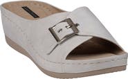 GC SHOES Justina Buckle Wedge Sandal