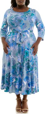 Nina Leonard Sylvia Maxi Dress