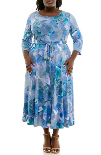 black white maxi dress plus size NEW YORK Black & White Maxi Dress