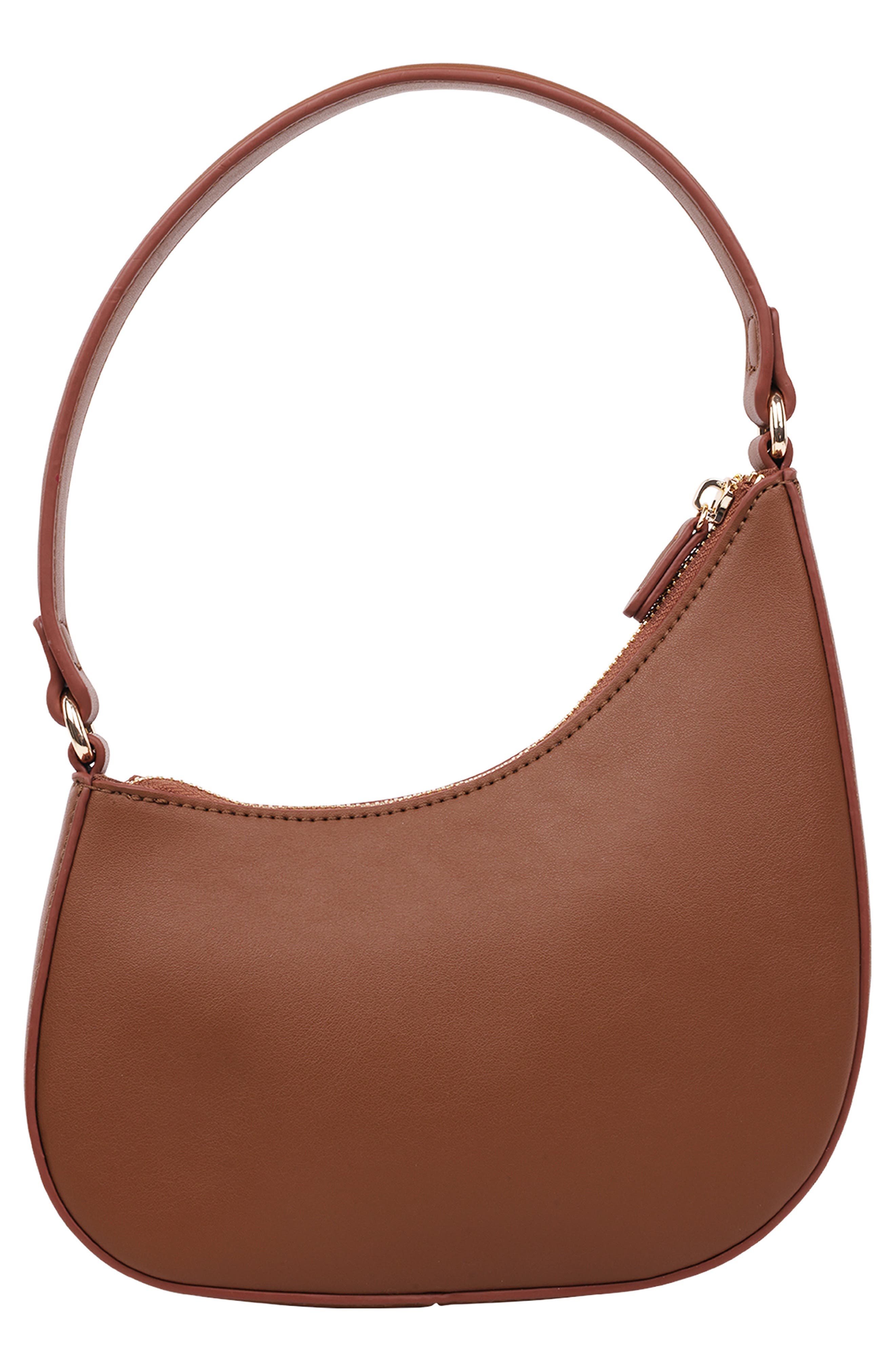 JASON WU Asymmetric Zip Top Handle Bag, Alternate, color, Brown