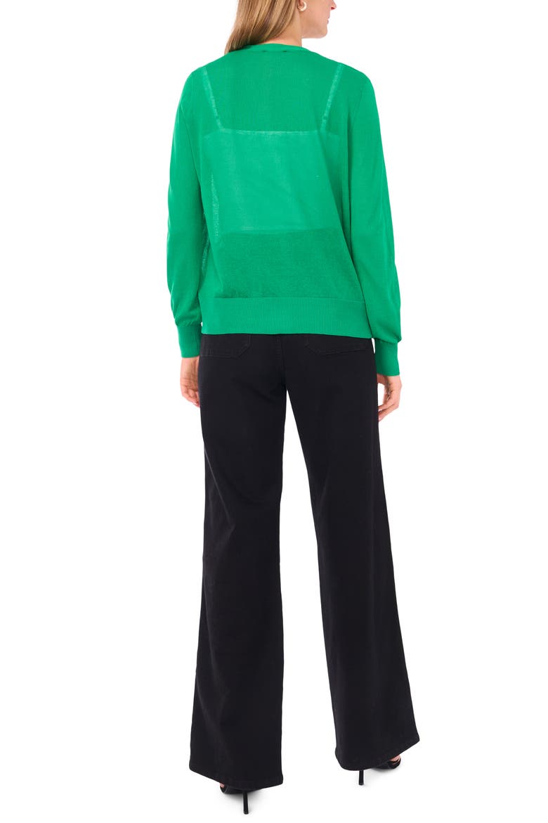 Tissue Knit Cardigan, Alternate, color, SWEET EMERALD