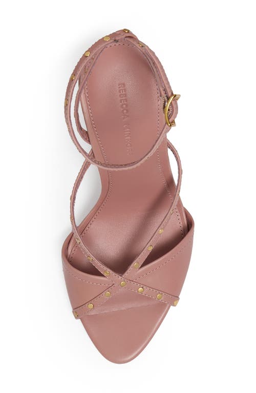 Rebecca Minkoff Studded Ankle Strap Sandal In Pink