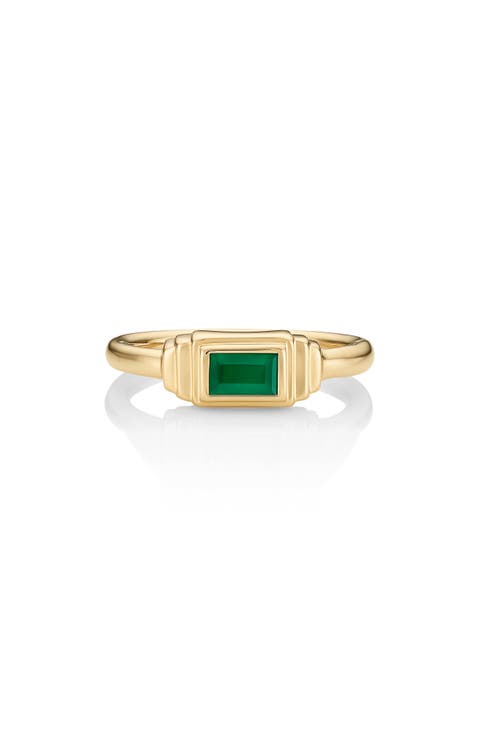 Baja Deco Semiprecious Stone Ring
