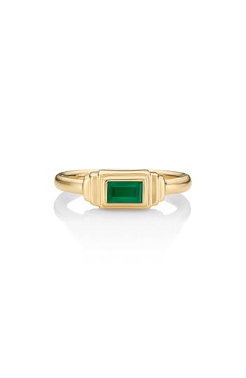 Monica Vinader Baja Deco Semiprecious Stone Ring