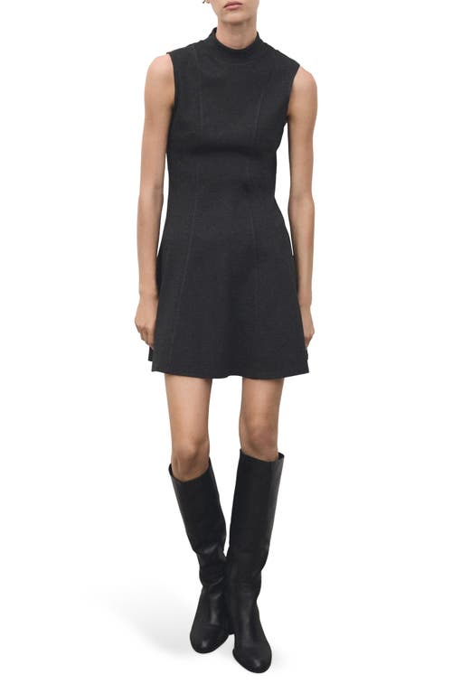 Mango Princess Seam Sleeveless Dress In Black
