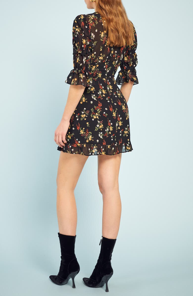 Reformation Laurelei Plunge Minidress, Alternate, color, 