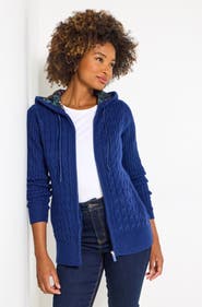 Joe Browns Cable Zip Hoodie