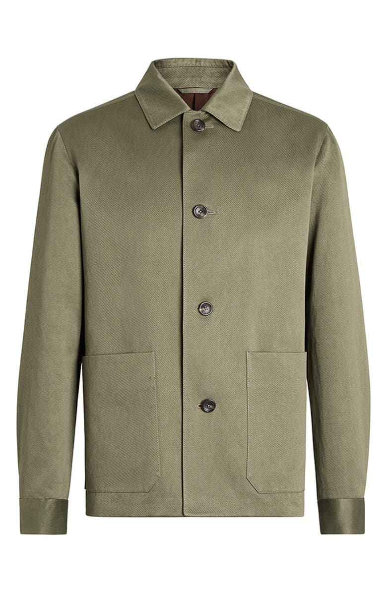 ZEGNA Cotton & Hemp Chore Jacket, Alternate, color,