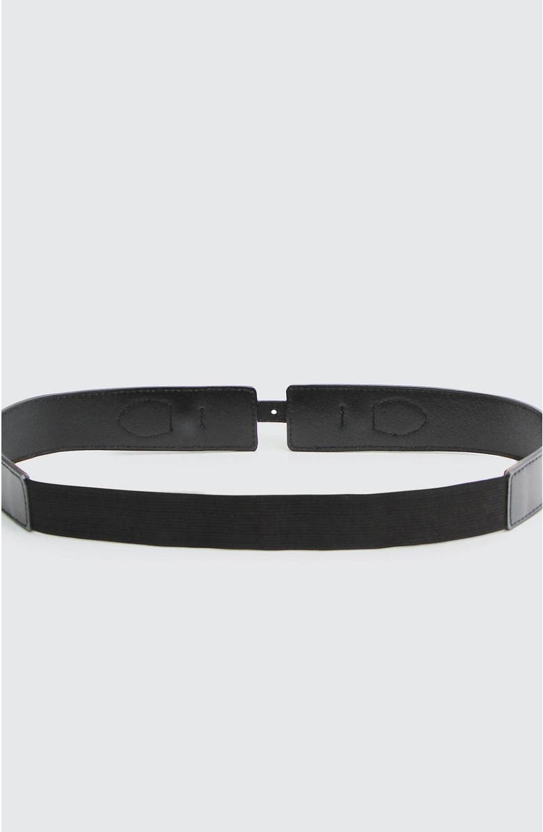 Belle & Bloom London Fog Leather Waist Belt, Alternate, color, Black
