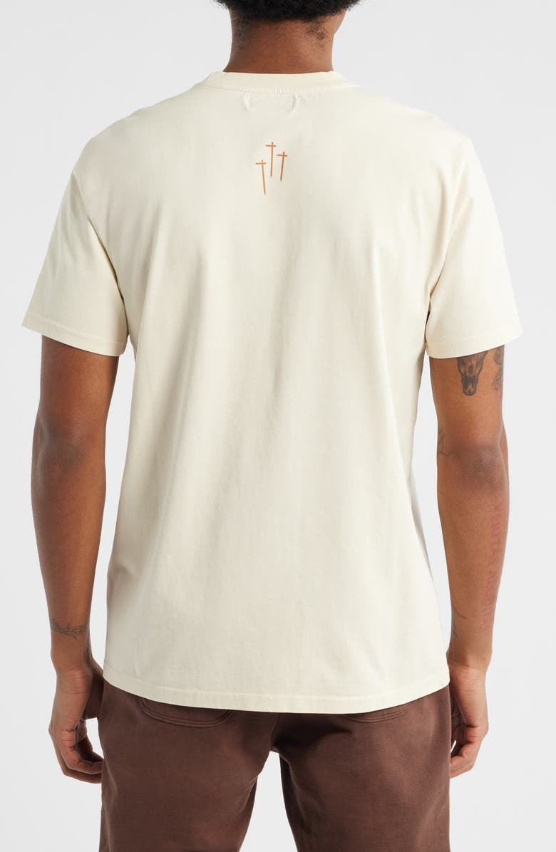 RtA Liam Regular Fit Logo Graphic T-Shirt, Alternate, color, Sand Desert