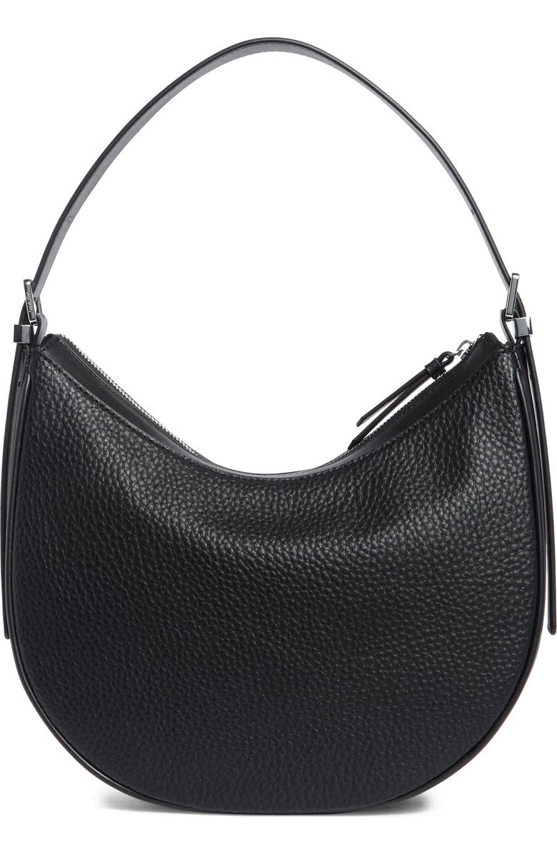 Calvin Klein Liliana Faux Leather Hobo, Alternate, color, Black/ Silver