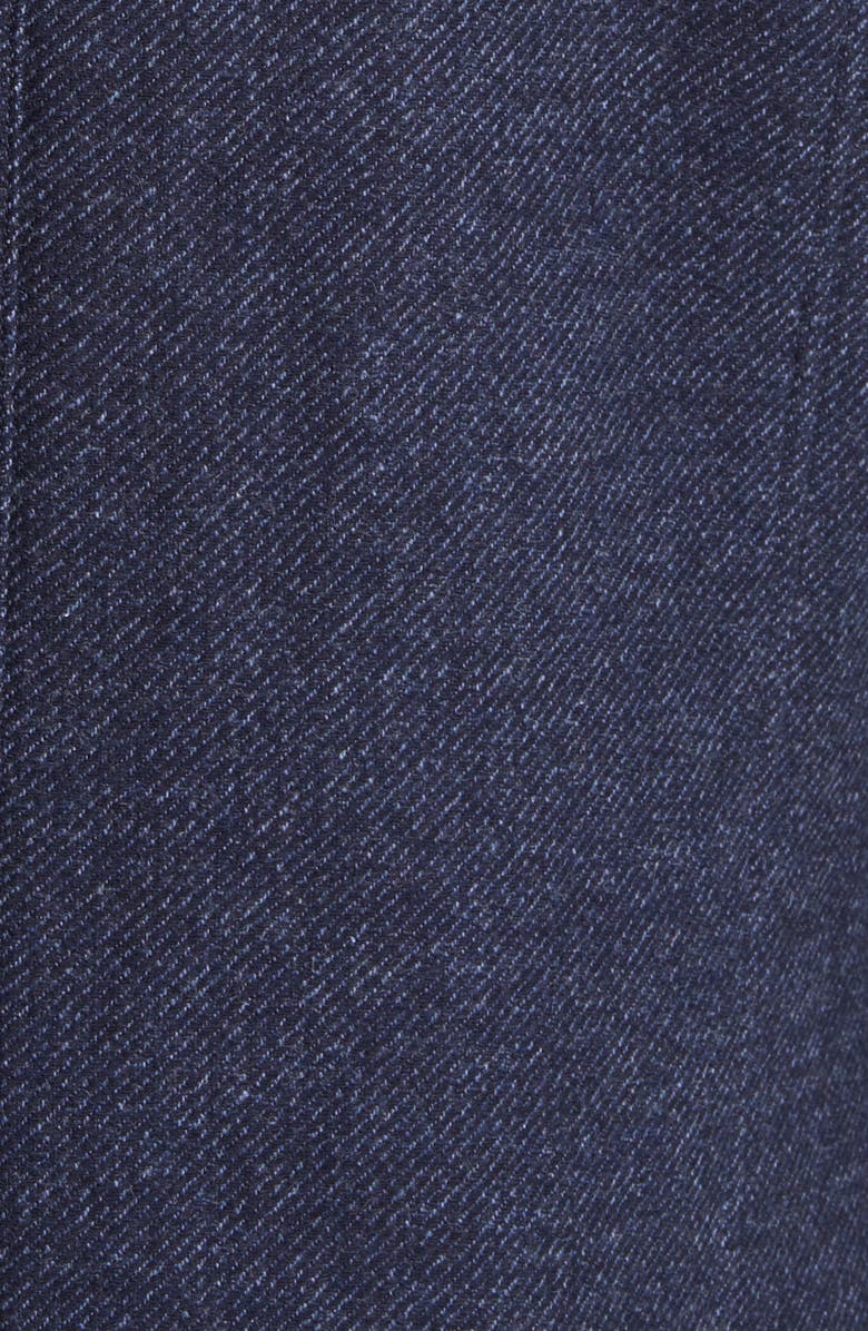 Johnston & Murphy Upton Bib Insert Wool Blend Car Coat, Alternate, color, Navy