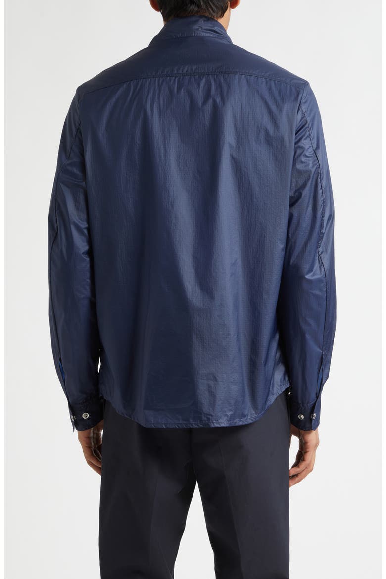 Water Repellent Nylon Ripstop Shirt Jacket, Alternate, color, NAVY BLUE