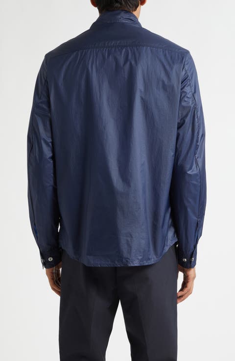 Water Repellent Nylon Ripstop Shirt Jacket
