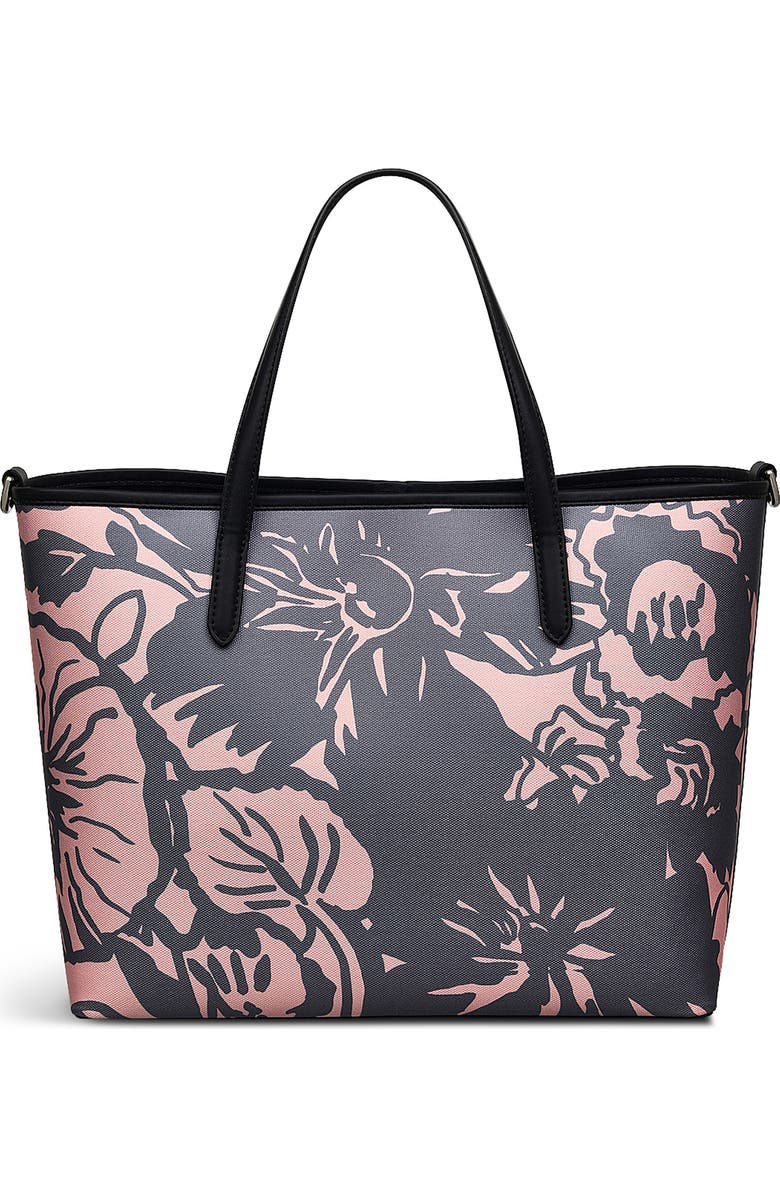 Radley Southwell Gardens Floral Medium Crossbody Bag, Alternate, color, Black/Pink