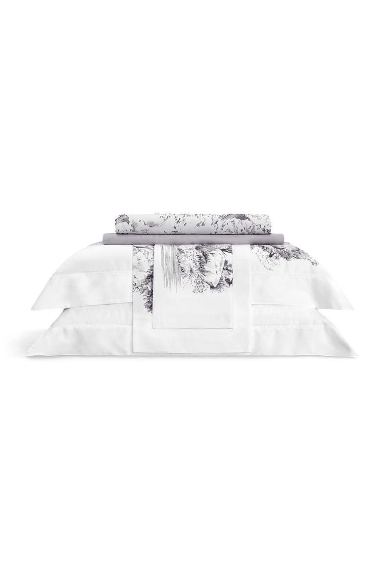 Goranna fitted sheet, Alternate, color, Grey