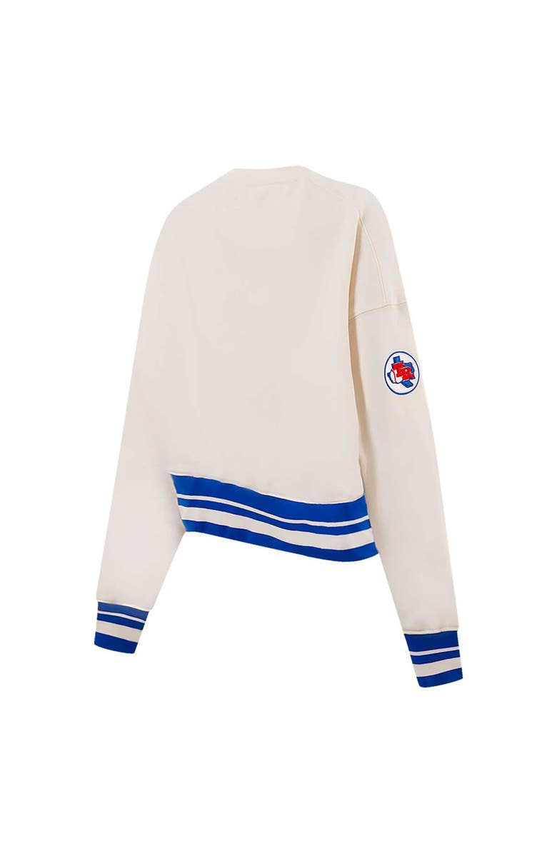 PRO STANDARD Women's Pro Standard Cream Texas Rangers Retro Classic Fleece Pullover Sweatshirt, Alternate, color, 