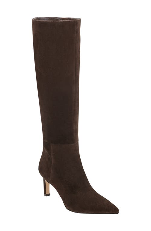 Marc Fisher Ltd Eva Pointed Toe Knee High Boot In Brown
