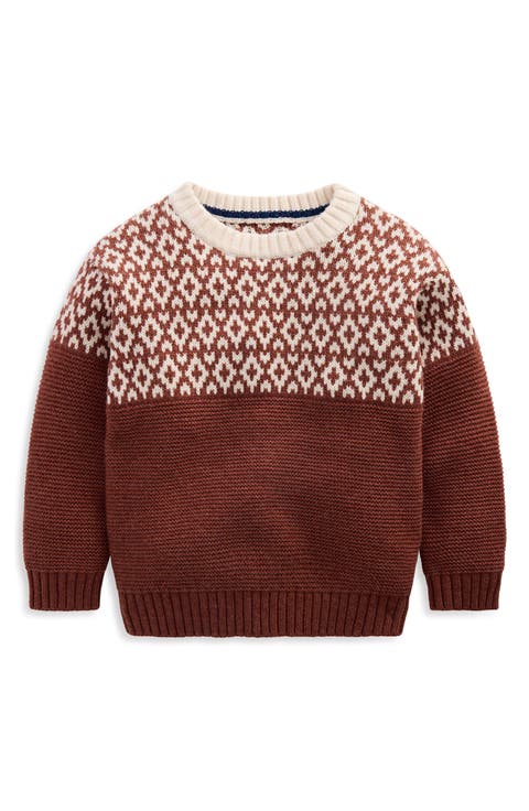 Kids' Relaxed Fair Isle Sweater