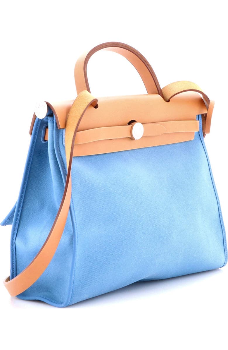 Pre-Owned Hermes Herbag Zip Leather and Toile 31, Alternate, color,