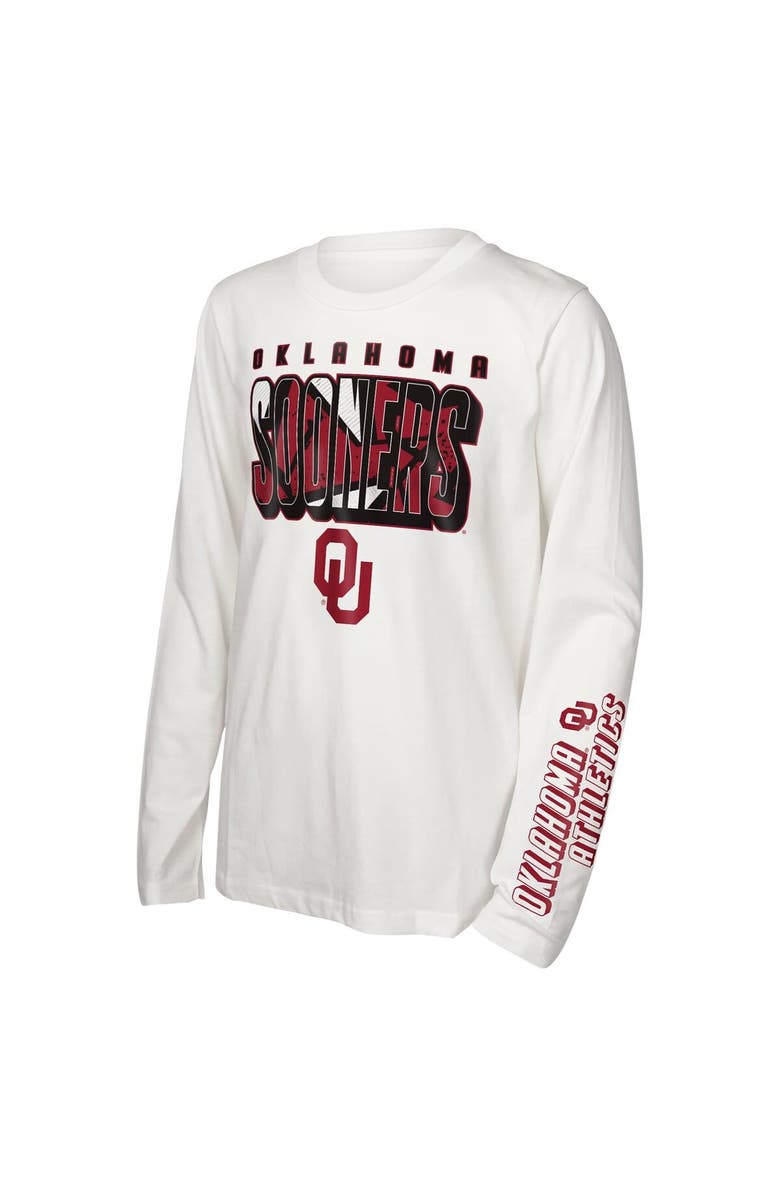 Outerstuff Youth Oklahoma Sooners In the Mix T-Shirt Combo Set, Alternate, color, Crimson