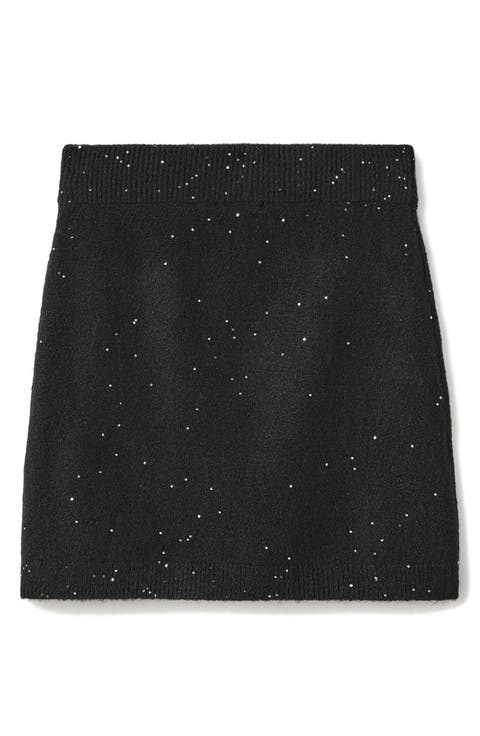 Sequin Knit Skirt