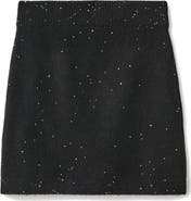 MANGO TEEN Sequin Knit Skirt