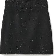 MANGO TEEN Sequin Knit Skirt