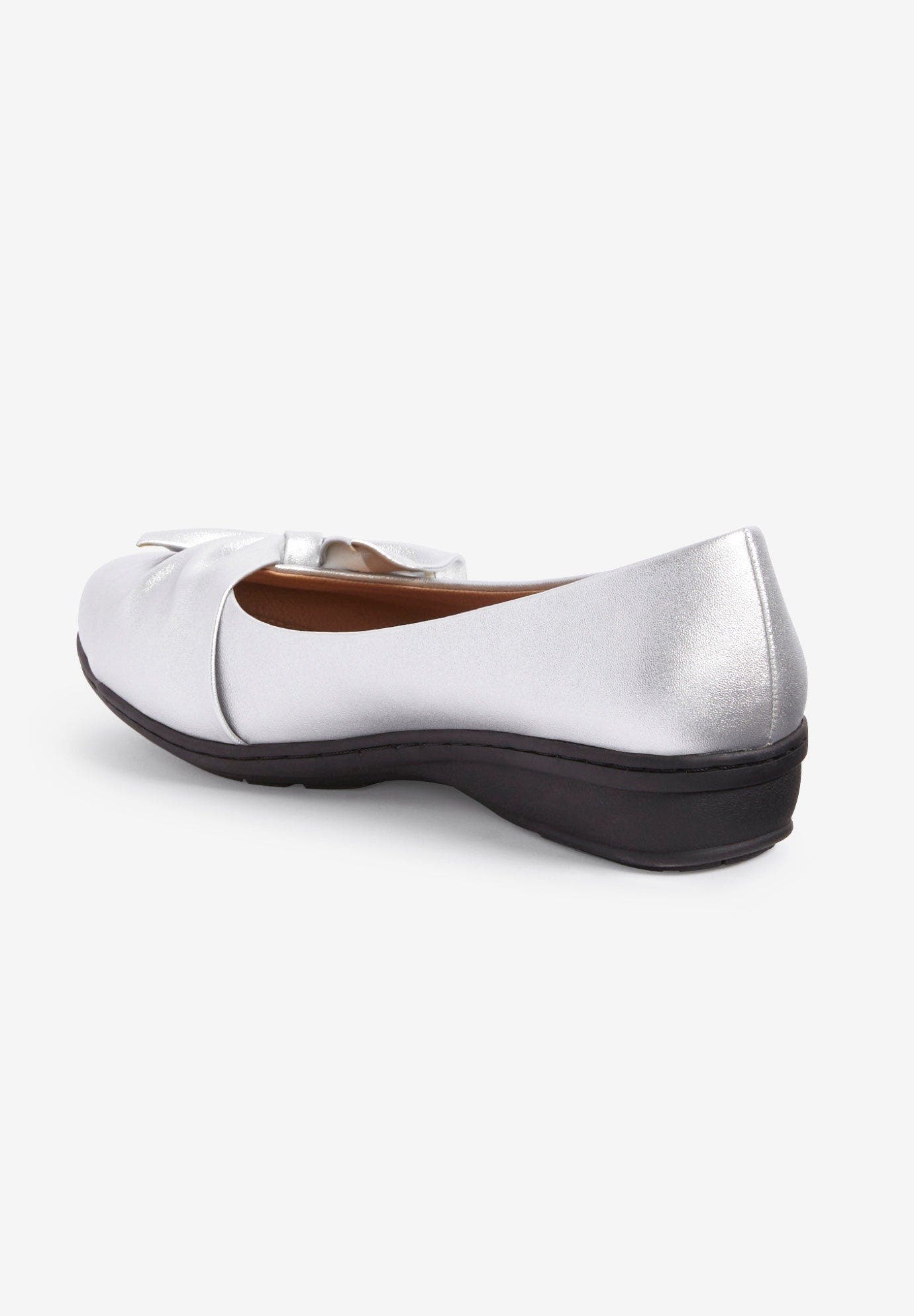 The Pamela Slip On Flat, Alternate, color, SILVER