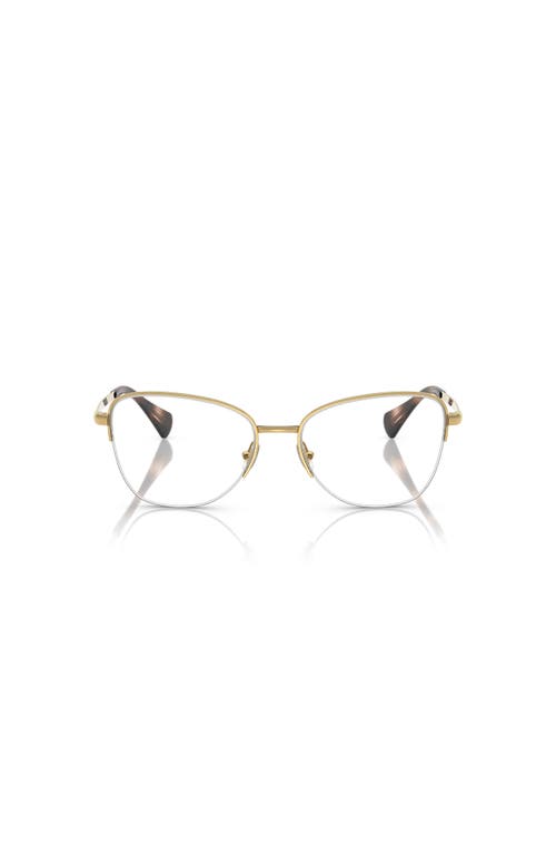 Ralph 53mm Irregular Optical Glasses In Gold